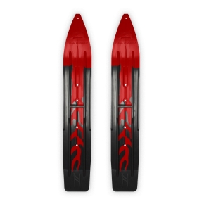 SlydogSkis Ski Hell Hound Flame de 7 1/4 po, paire